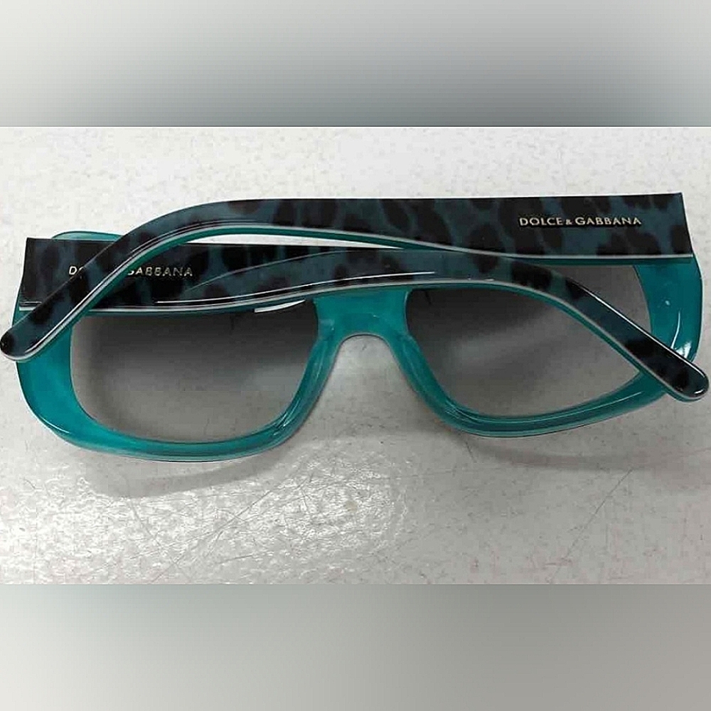 Dolce & Gabbana Teal and Black Sunglasses with COA certificate - Picture 6 of 8